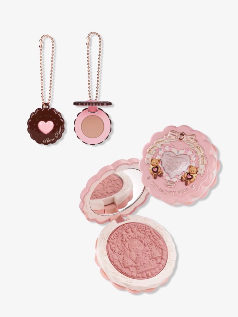 The Sweetie Bear Collection Satin Blush & Matte Blush Charm Duo Set 🐻 💕 - Picture 2 of 3